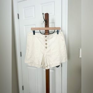NWT LOFT Shorts cotton/linen blend w36